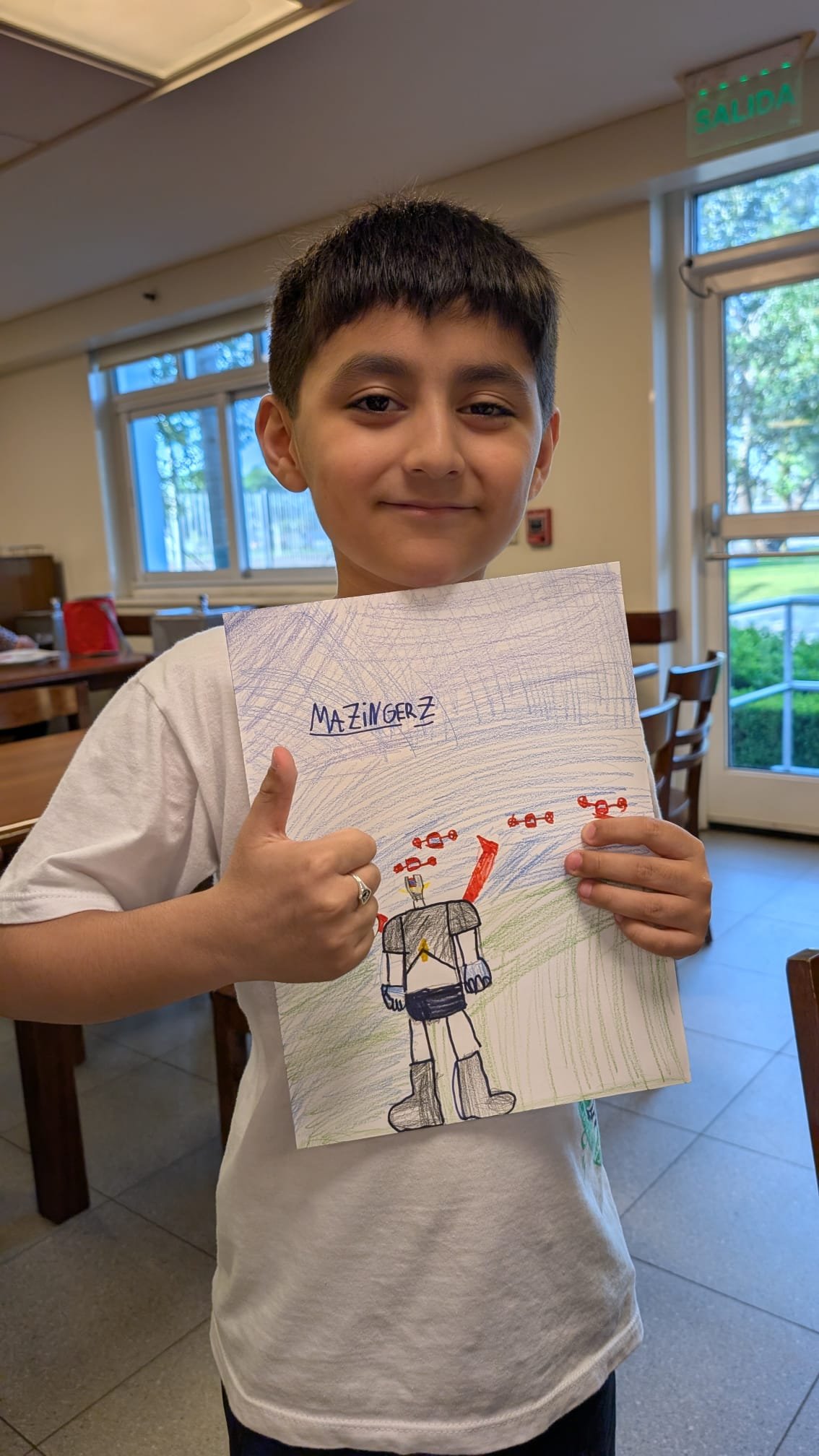 A child resting comfortably at the hostel accommodations during the temple trip